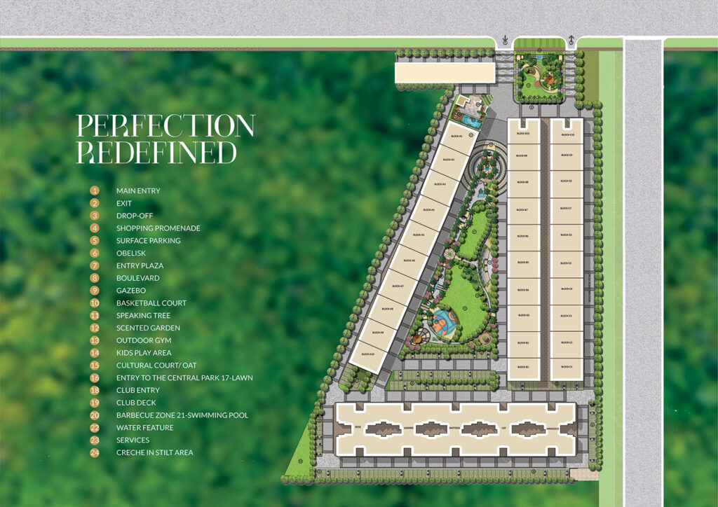 Imperial Apartments Zirakpur site plan
